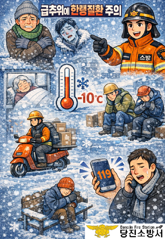 갑작스러운 한파에 건강 비상…당진소방서, 한랭질환 경보발령.png