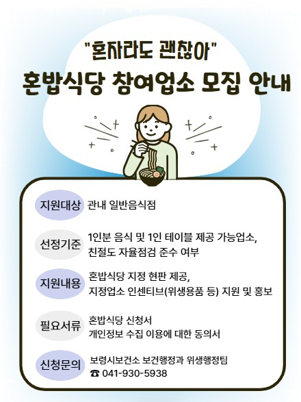 1. 혼밥식당 참여업소 모집 안내 포스터.jpg