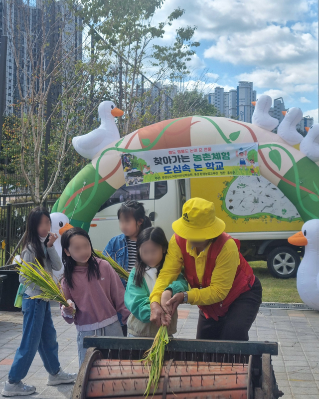 2. 홍성군, 저탄소·유기농업특구에서 미래세대와 ‘가을추수’.jpg
