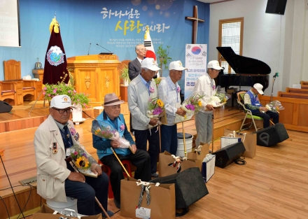 ‘홍성’금마신곡성결교회, 6.25.참전용사 초청 감사예배