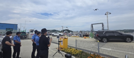 홍성군·보령해경, 드론 활용 합동순찰 실시