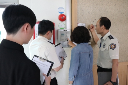 “학생 안전 최우선…당진소방서, 교육시설 소방시설 합동점검”