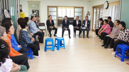 이완섭 서산시장, 관내 경로당 어르신 애로사항 청취