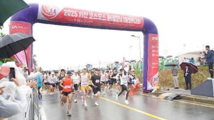 서산시, 2025 코스모스 황금들녘 마라톤대회 성료