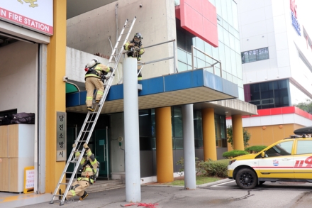 현장 대응력 강화, 당진소방서 화재대응능력 2급 훈련에 몰두