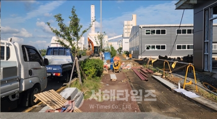 당진시 석문국가산업단지 내 신축 공장 시설공사 강력한 단속으로 경종을 울려야!