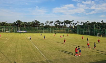 보령 스포츠파크, 남자 U17 카타르 월드컵 축구대표팀 전지훈련 등 축구메카로 자리매김