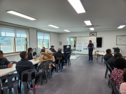 예산군, 신양 황계 재해위험저수지 정비사업 주민설명회 개최