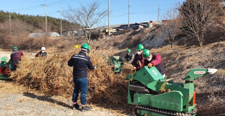 태안군, “영농부산물 태우지 말고 파쇄하세요!”