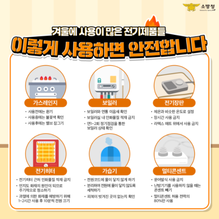 천안서북소방서, 난방‧연료 안전관리 및 화재예방 강화