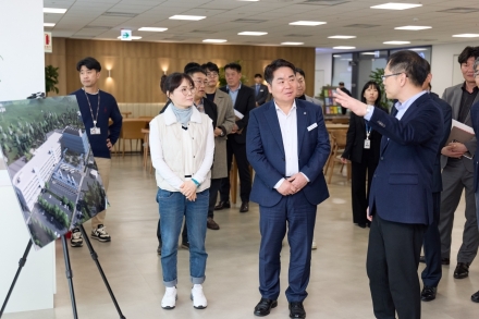 오세현 아산시장, 삼성 측에 온양사업장 투자 확대 제안