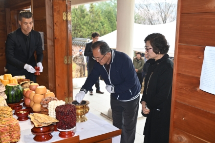 예산군, 한식 맞아 충령사 추모제례 진행