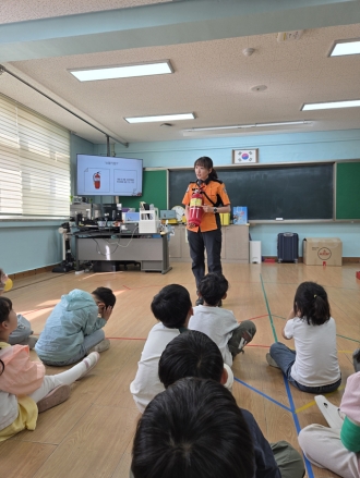 “불나면 이렇게!” 당진소방서, 신평초등학교 찾아 안전교육