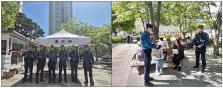 서산경찰서 성연파출소, 여성청소년과와 함께 학교폭력 예방 및  교통안전 홍보 활동 전개!