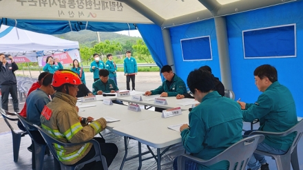 서산시, 유관기관 합동 ‘산사태 대비 주민 대피 훈련’ 진행