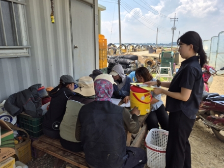 예산군, 외국인 계절근로자 인권 실태 합동점검 실시
