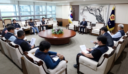 충남도의회 조철기 의장, 지역 건설노동자와 간담회 개최