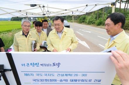 당진시, 김기재 시장, 건설도시국 소관 주요 사업 현장 방문