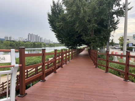 아산시, “곡교천 따라 안전하게 걸어요”…수변데크길 1.56km 개통