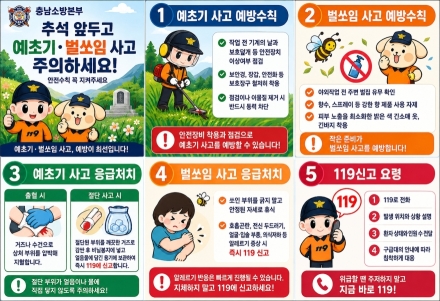 추석 앞 예초기·벌쏘임 사고 ‘주의’