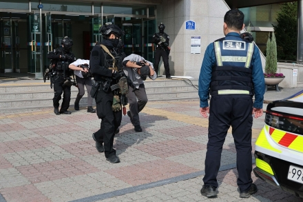 홍성군, 충무훈련 일환 ‘홍주문화체육센터 테러 대응 훈련’ 실시