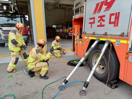 당진소방서, ‘붕괴사고 대비’ 도시탐색 특별구조훈련 실시
