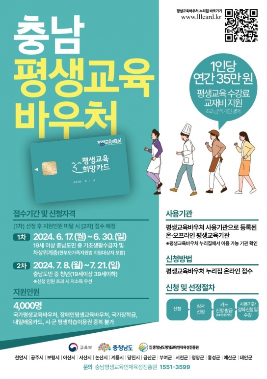 홍성군, 평생학습 지원 확대…연 35만원 ‘평생교육바우처’ 지급