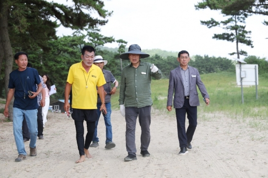 태안군, 가세로 태안군수, 쾌적한 해수욕장 조성 위한 현장점검 나서