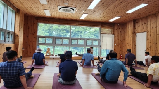 예산군 보훈 가족, 국립예산치유의 숲 힐링프로그램 참여