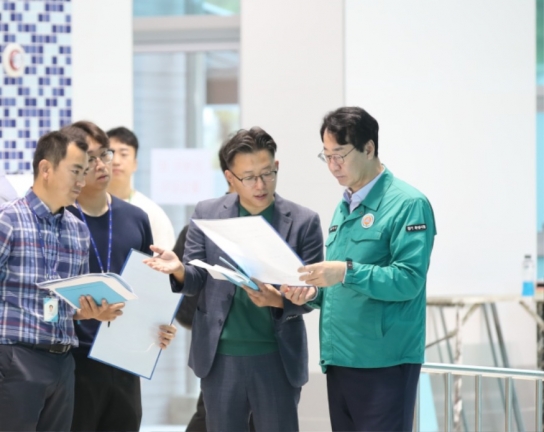 정명근 화성시장,향남복합문화센터 건립공사 현장 방문