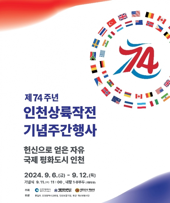 국제평화도시 인천, 인천상륙작전 74주년 기념주간 행사 개최