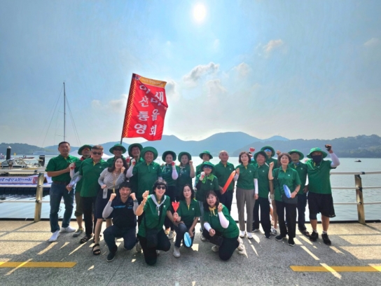아산‧통영새마을회 연합팀, 통영시 제63회 한산대첩축제 ‘제15회 전국 거북선 노젓기대회‘ 참가