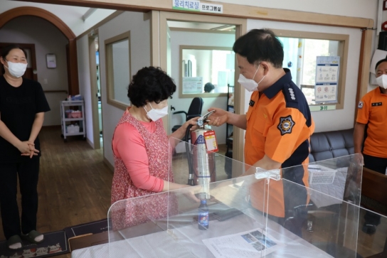 당진소방서장, 재난약자시설 화재안전컨설팅