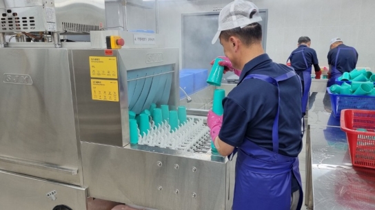 예산군, 자활 일자리와 친환경 자원순환 위한 다회용기 세척사업단 운영