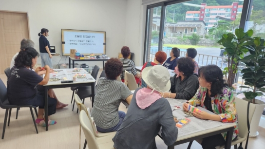 당진시, 건강·힐링 특화 정미4.4만세 작은도서관에서  ‘치매예방교실’ 성황리에 마쳐