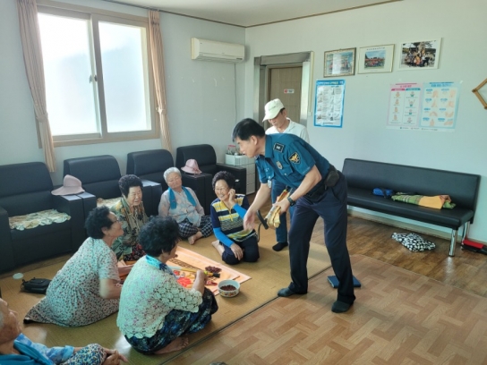 서산경찰서 팔봉파출소 추석명절 대비 범죄예방 홍보활동 전개