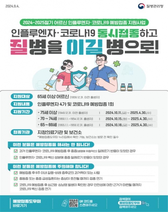 인천시, 10월 11일부터 코로나19 예방접종 시작