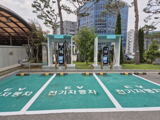 예산군, 지하주차장 전기차 충전소 지상으로 이전 완료