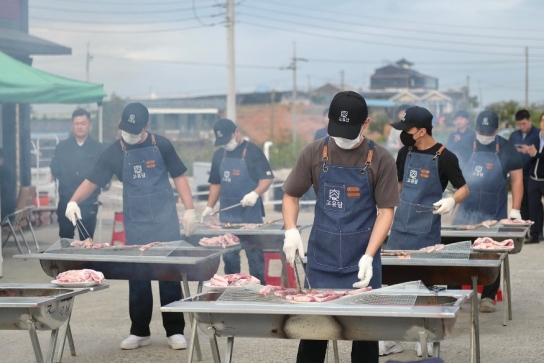 예산군, 듀록돼지 홍보시식회 개최