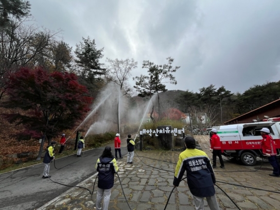 천안서북소방서, 대형산불 대비·대응 유관기관 합동훈련 실시