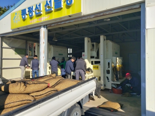 아산시 농업기계 임대사업소 콩 선별장, 농업인들로부터 ‘인기만점’