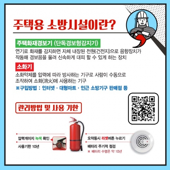 당진소방서, 주택용 소방시설 설치로 화재 피해 예방 총력