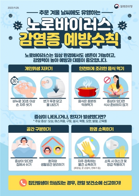 서산시, ‘노로바이러스 감염증’ 예방수칙 준수 강조