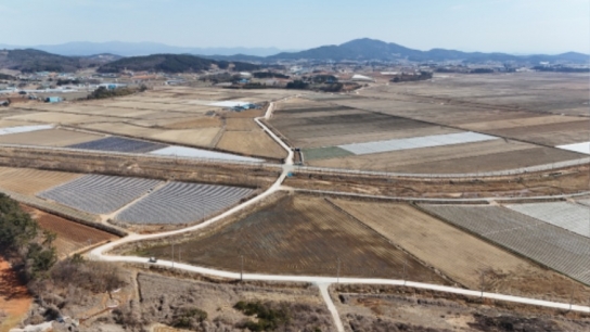서산시, B지구 기계화 경작로 확포장 완료