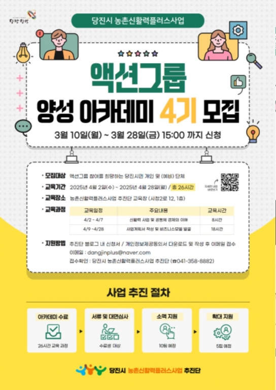 당진시 농촌 경제 활성화의 주역, 신활력플러스 액션그룹 4기 모집