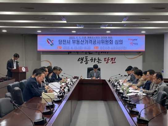 당진시, 2025년 1월 1일 기준 개별공시지가 결정