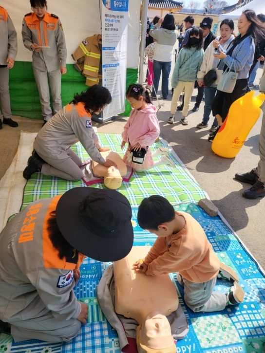 당진소방서 면천면의용소방대 “면천읍성에 안전을 더하다”